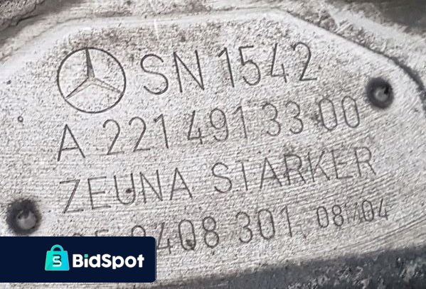 TŁUMIK KOŃCOWY LEWY MERCEDES S-KLASA 221 320 CDI