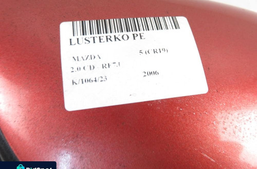 LUSTERKO PRAWE MAZDA 5 (CR19)  30P 5 PIN EUROPA
