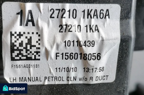 NISSAN JUKE I 11r NAGRZEWNICA 272101KA6A