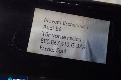 A4 B6 B7 01-07 LISTWA DEKOR PRAWY PRZOD 8E0867410G RADOM