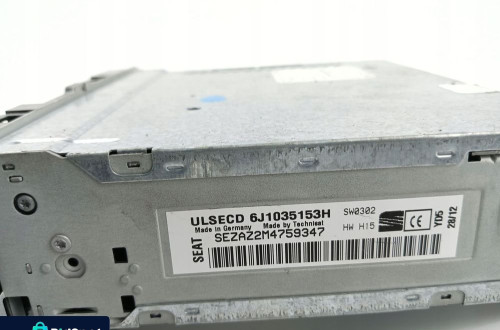 RADIO CD MP3 SEAT IBIZA IV LIFT (2012-2015) 6J1035153H