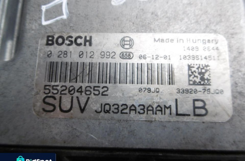 Komputer sterownik Fiat SEDICI 1,9SX4 SUZUKI 55204652 0281012992