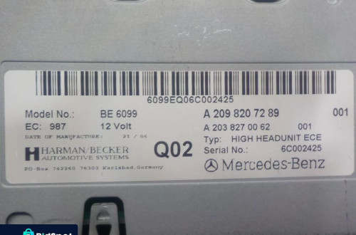 MERCEDES W209 CLS RADIO CD NAWIGACJA A2098207289