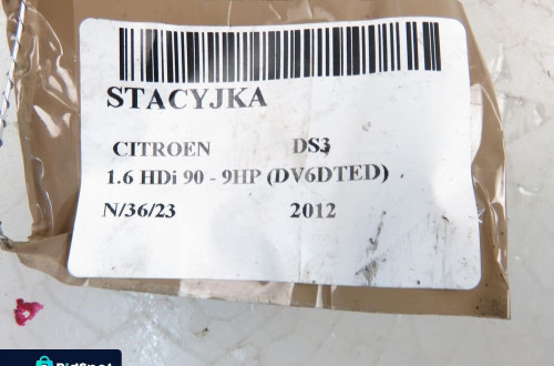 STACYJKA CITROEN DS3 9663123380