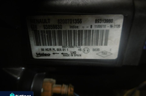 Lampa TRAFIC VIVARO RPRIMASTAR LIFT VALEO EUROPA