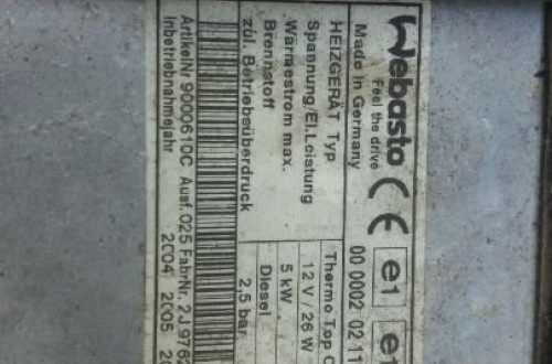 mazda 6 i 02-07 webasto ogrzewanie postojowe 66724b