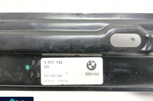 PODNOŚNIK SZYB PRAWY PRZÓD BMW 2 F44 GRAN COUPE 9850392 9851142