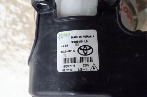 Halogen lewy TOYOTA AYGO II PEUGEOT 108 8122-02110