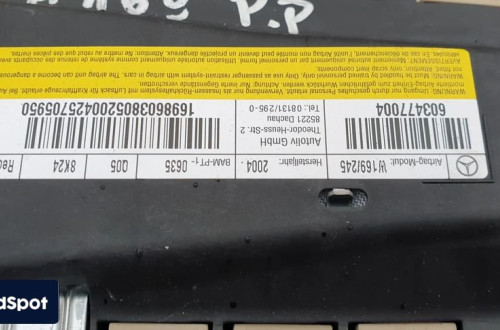 mercedes w169 poduszka powietrzna airbag fotela prawa pasazera 1698603805