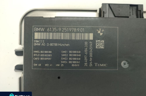 MODUŁ PRZESTRZENI PRZYPODŁOGOWEJ BMW F07 9251978