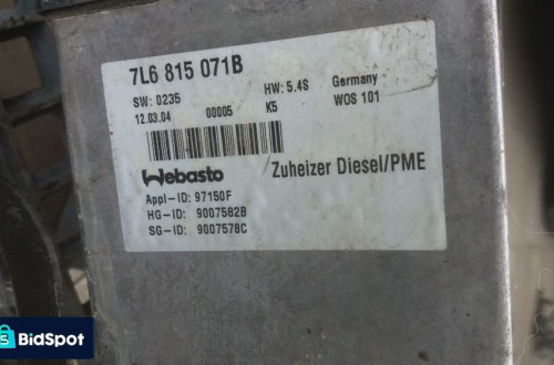 vw touareg vebasto ogrzewanie postojowe 7l6815071b