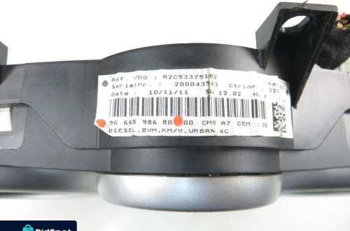 LICZNIK PEUGEOT 207 1.6 HDi 8V 9666898680