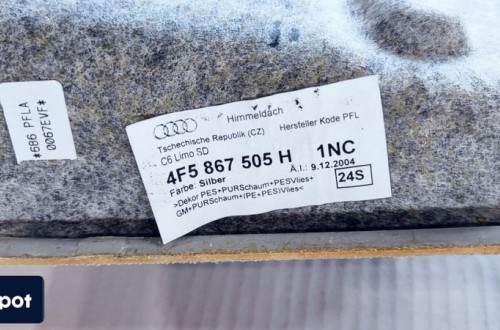 PODSUFITKA AUDI A6 C6 SEDAN 4F5867505H 1NC SZYBER
