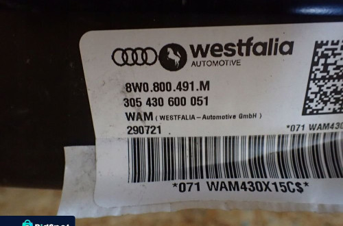HAK HOLOWNICZY AUDI A4 B9 16-