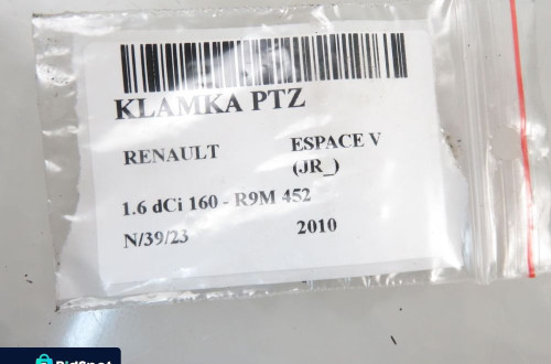 KLAMKA PRAWA TYLNA RENAULT ESPACE V (JR_) 806068026R TECNG