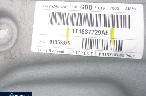 PODNOŚNIK SZYBY LEWY PRZEDNI VW TOURAN I 1T1837729AE 1T0959701 1K0959793C