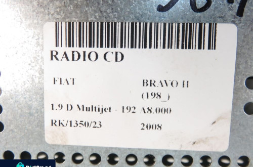 RADIO FIAT BRAVO II 735451942 VP6FCF18C939AF ROZKODOWANE