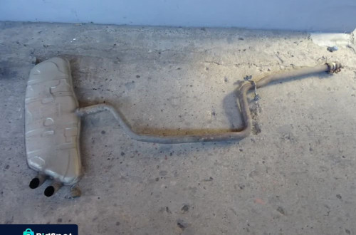 VW TOURAN I 03-05 TŁUMIK WYDECH ŚRODKOWY KOŃCOWY