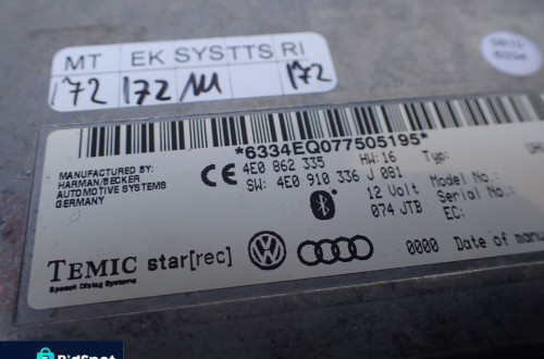 MODUŁ BLUETOOTH AUDI A5 A4 B7 A6 C6 A8 D3 4E0862335 RADOM