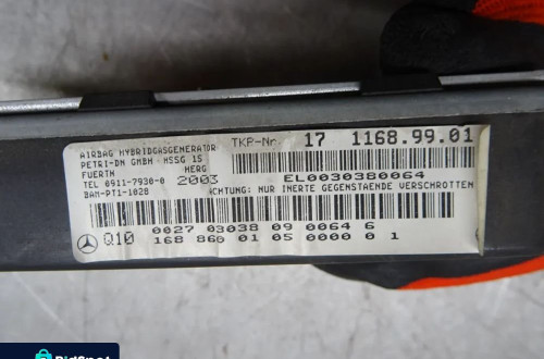 MERCEDES W168 LIFT 01-05 PODUSZKA AIRBAG DRZWI PRAWY LEWY PRZÓD 1711699901 1711689901