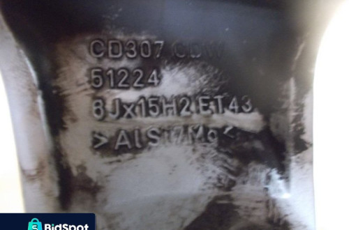 FELGA ALUMINIOWA SKODA 5X100 6J 15" ET43