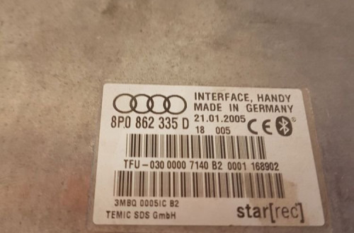 MODUŁ BLUETOOTH TELEFONU AUDI A3 A4 A6 8P0862335D