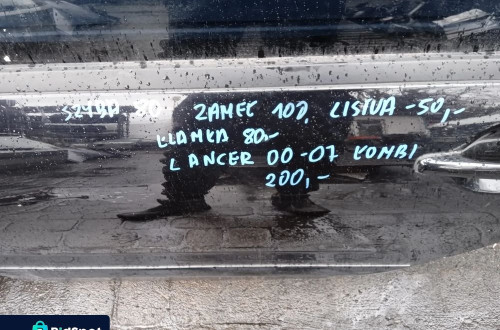 MITSUBISHI LANCER 00-07 DRZWI TYLNE LEWE LUB PRAWE SZYBA ZAMEK PODNOSNIK