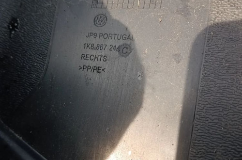 vw scirocco r-line oslona slupka srodkowego gorna lewa prawa 1k8867244c 1k8867243c