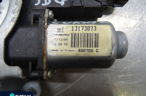 OPEL CORSA C LIFT 03-06 1.3CDTI  PODNOŚNIK MECHANIZM SZYB SZYBY PRAWY LEWY PRZÓD  13173073