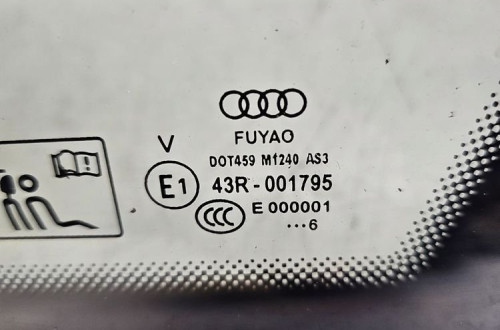 SZYBA KAROSERYJNA PRAWY TYŁ AUDI A4 B9 8W9 2016R