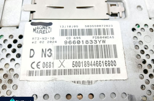 RADIO NAWIGACJA GPS PEUGEOT 407 (2004-2008) 96601833YW RT3 N3