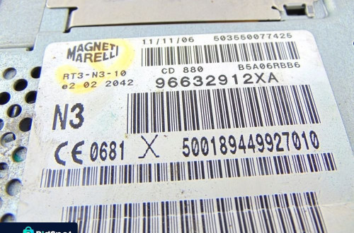 RADIO NAWIGACJA GPS PEUGEOT 407 COUPE (2004-2008) 96632912XA RT3 N3