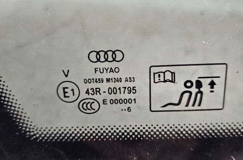 SZYBA KAROSERYJNA LEWY TYŁ AUDI A4 B9 8W9 2016R