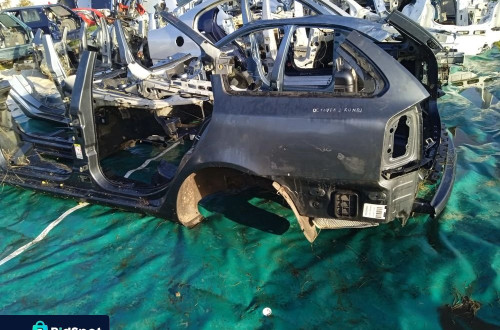 PRÓG LEWY ZE SŁUPKIEM ŚRODKOWYM SKODA OCTAVIA 2 II KOMBI