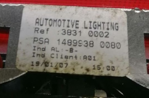 PEUGEOT 807  TRZECIE ŚWIATŁO STOP 14899380080