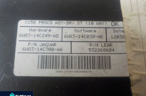 JAGUAR XF STEROWNIK MODUŁ FOTELA 6W83-14C708-AA