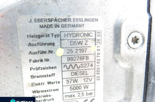 WEBASTO SAAB 9-5 2.2 TiD 252197