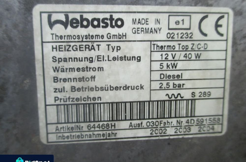 vebasto ogrzewanie postojowe BMW 66724A 4D591558