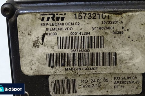 POMPA ABS PEUGEOT 407 1.6HDI 9657462080
