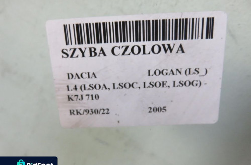 SZYBA CZOŁOWA DACIA LOGAN