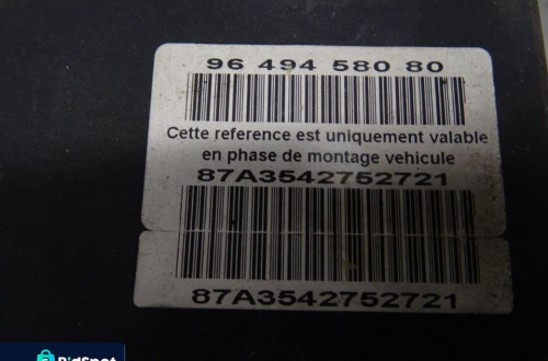 PEUGEOT 307 2.0HDI HB 5D POMPA HAMULCOWA ABS 9649458080