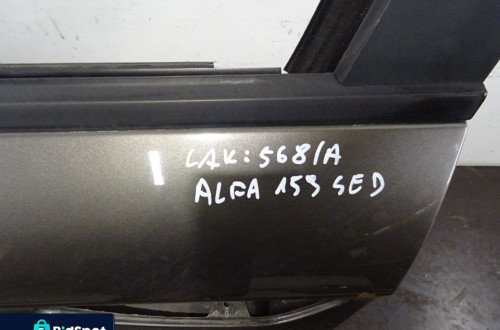 ALFA ROMEO 159 05-11 SEDAN 1.9 JTD DRZWI LEWE LEWY PRZÓD LAK: 568/A