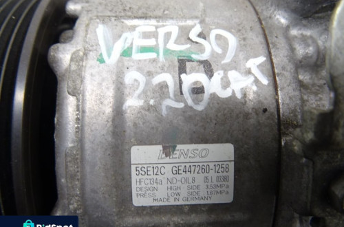 TOYOTA VERSO 09-12 2.2 D-CAT SPRĘŻARKA KLIMATYZACJI GE447260-1258