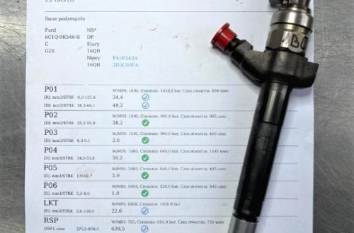 WTRYSKIWACZ TEST 2.2 TDCI HDI 6C1Q 9K546 BC WTRYSK WYDRUK IMA PEUGEOT JUMPER BOXER DUCATO TRANSIT