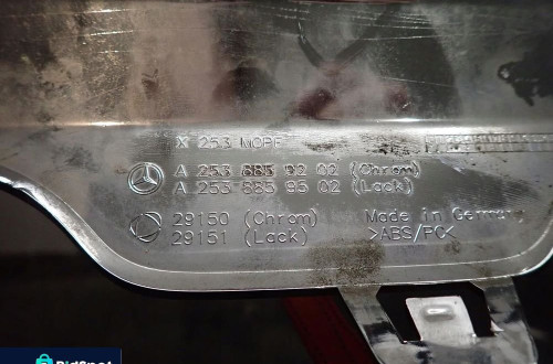 Spojler zderzaka tył chrom MERCEDES GLC W253 A2538859202
