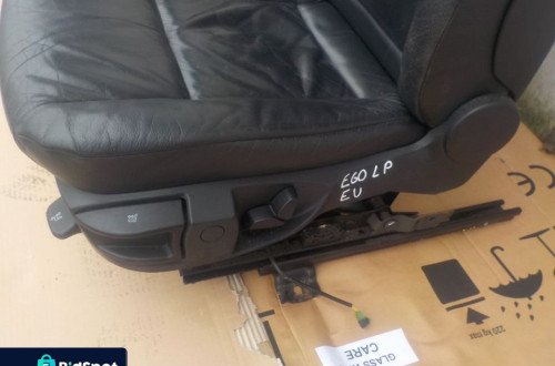 BMW E60 FOTEL LEWY PRZÓD SKÓRA EU
