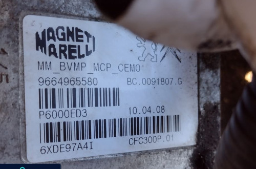 PEUGEOT 308 1.6 HDI SKRZYNIA 9664965580 P6000ED3