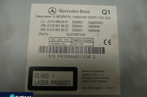 Radio Comand Mercedes W212