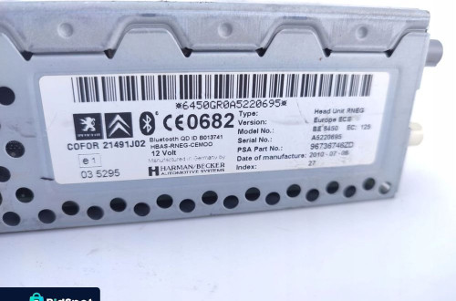 RADIO NAWIGACJA GPS CITROEN C5 III X7 (2008-2010) 96736746ZD RNEG