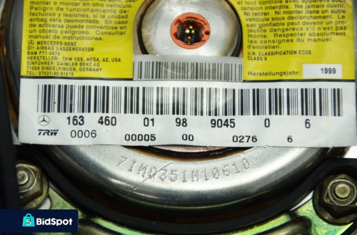 PODUSZKA AIRBAG MERCEDES ML W163 1634600198